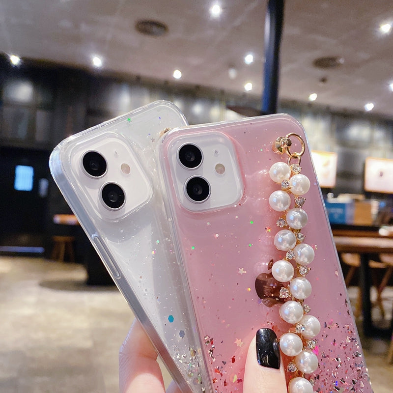 Epoxy Glitter Mobile Phone Bead Bracelet