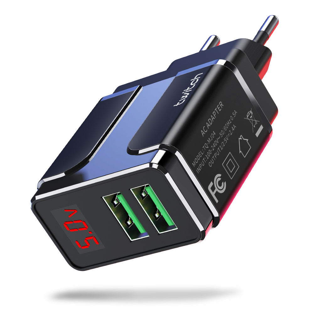 Dual USB2.4A smart charging head