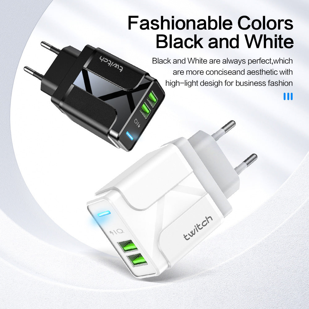Dual USB2.4A smart charging head