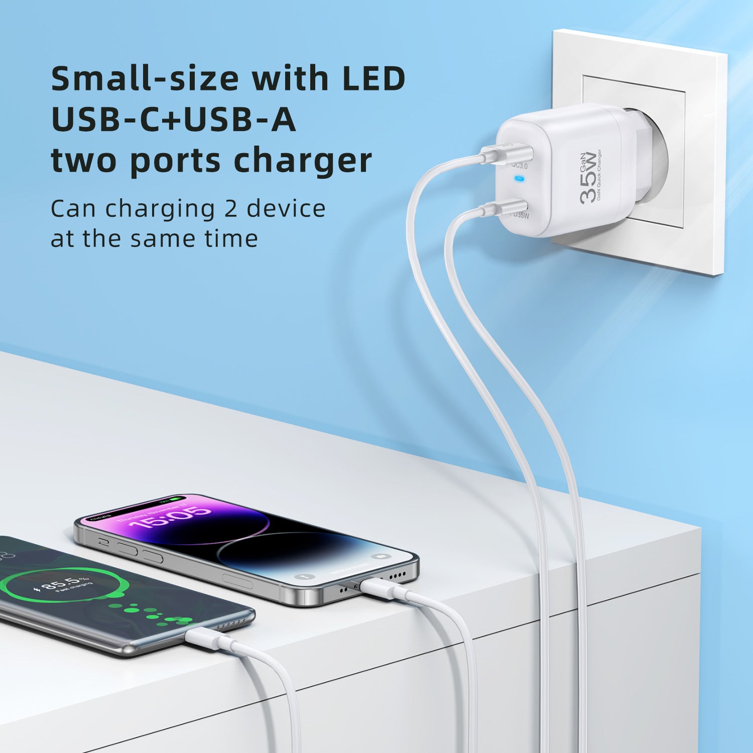 35W Gallium Nitride Charger Fast Charge