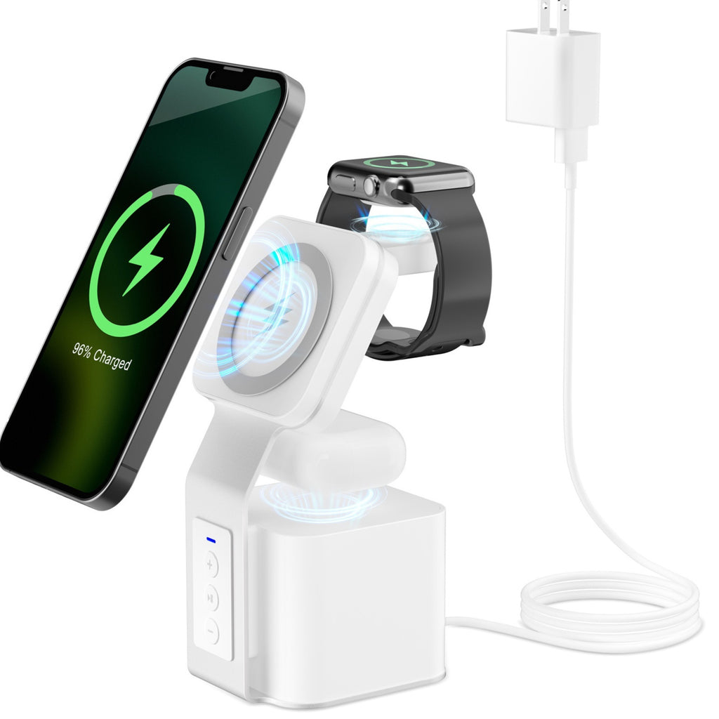 3-in-1 Bluetooth Speaker With Wireless Charger