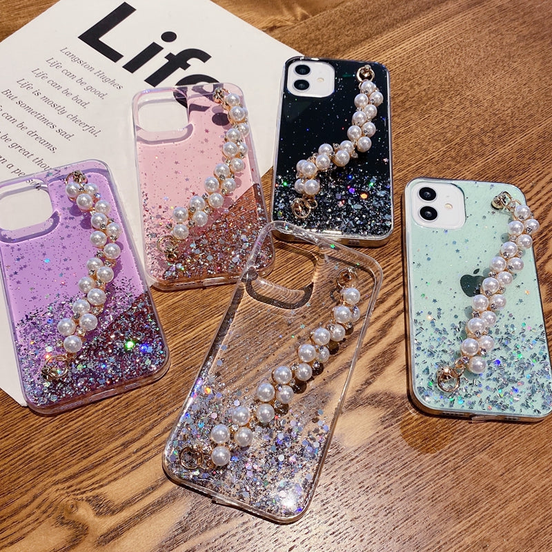 Epoxy Glitter Mobile Phone Bead Bracelet
