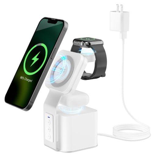 3-in-1 Bluetooth Speaker With Wireless Charger