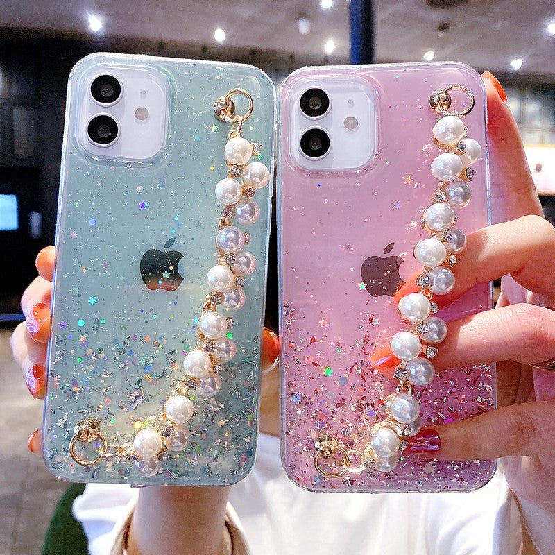 Epoxy Glitter Mobile Phone Bead Bracelet