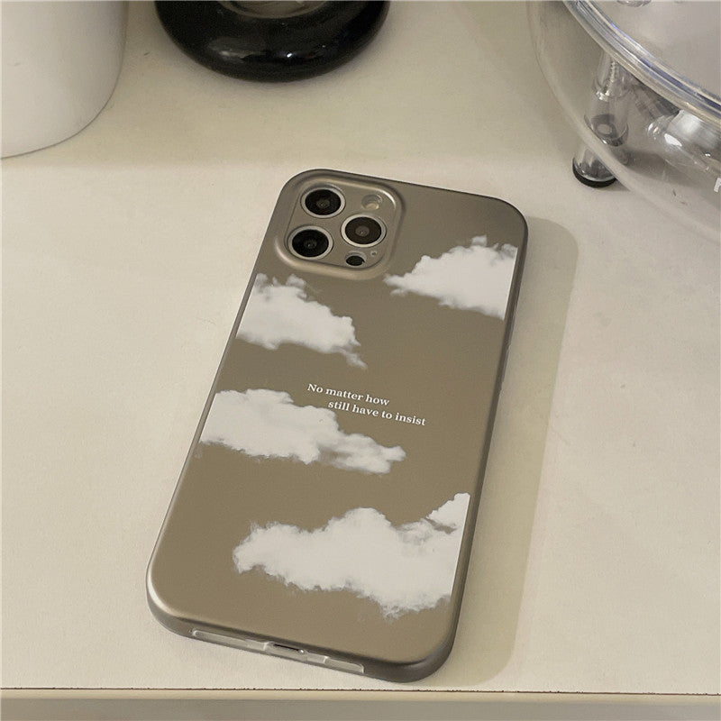 Electroplating Frosted Cloud Phone Case