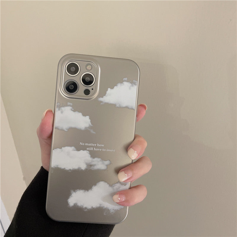 Electroplating Frosted Cloud Phone Case