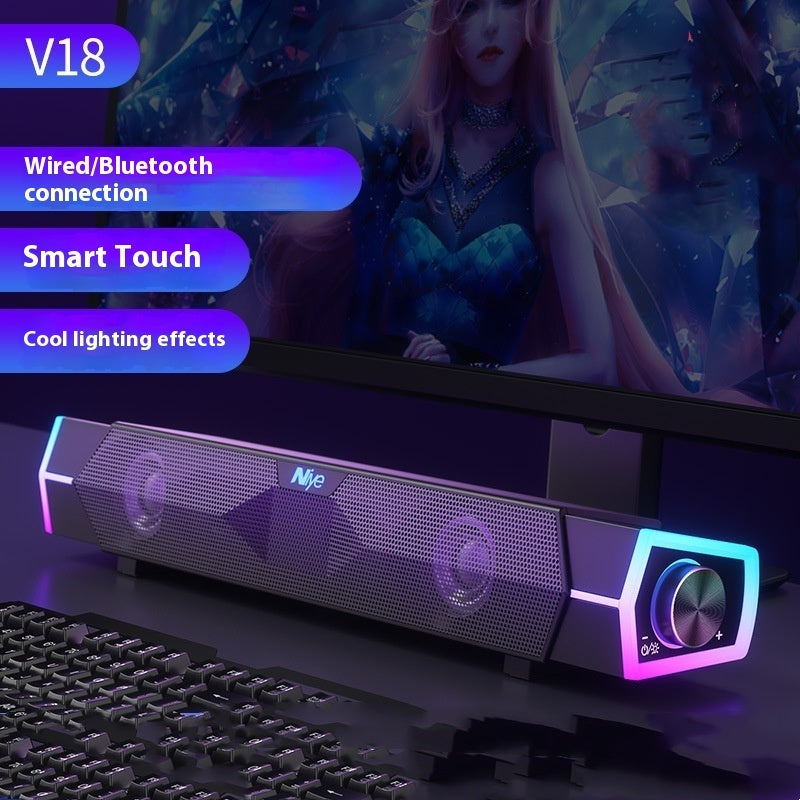Bluetooth Dual Subwoofer Theater Level Surround Computer Speaker