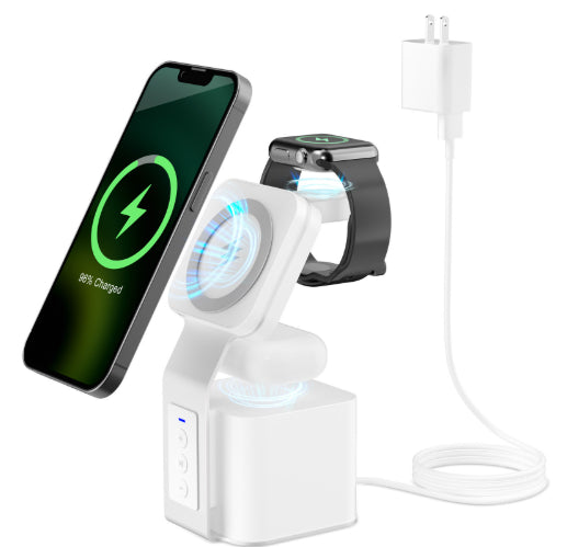 3-in-1 Bluetooth Speaker With Wireless Charger