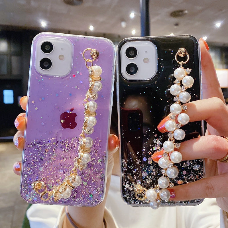 Epoxy Glitter Mobile Phone Bead Bracelet
