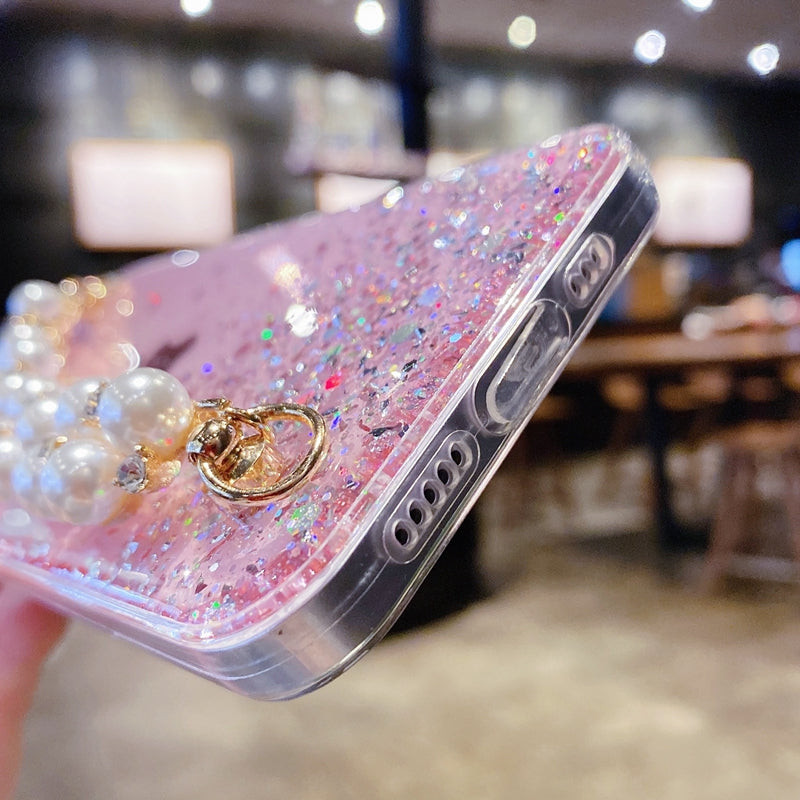 Epoxy Glitter Mobile Phone Bead Bracelet
