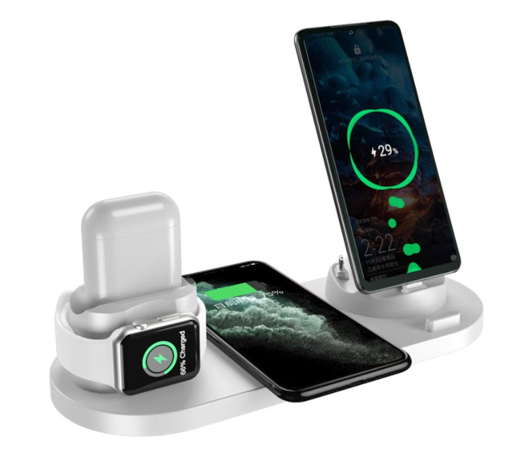 Wireless Fast 6 In 1 Charging Dock Station