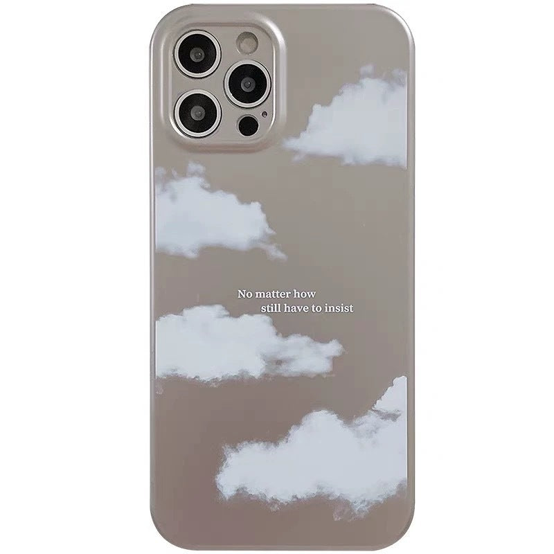 Electroplating Frosted Cloud Phone Case