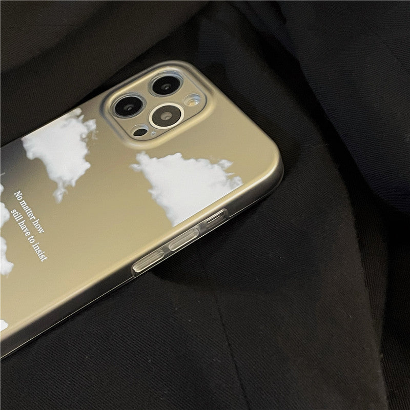 Electroplating Frosted Cloud Phone Case