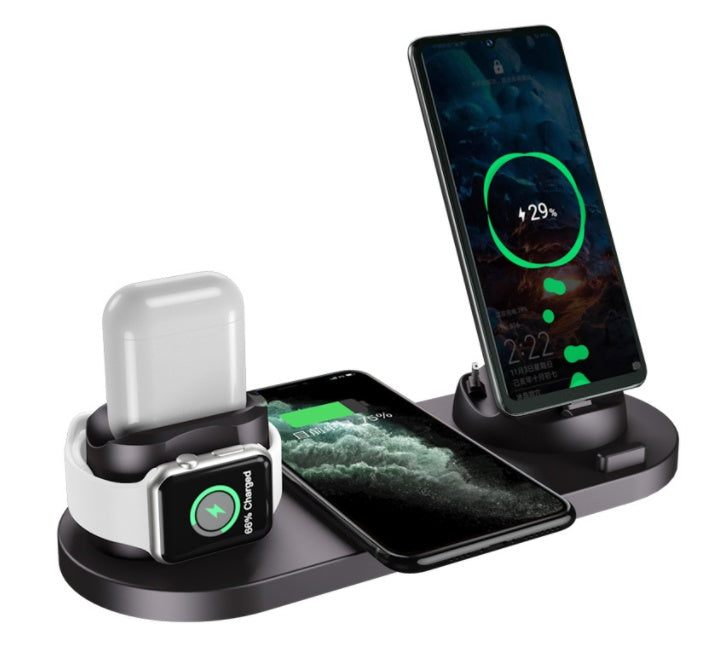 Wireless Fast 6 In 1 Charging Dock Station