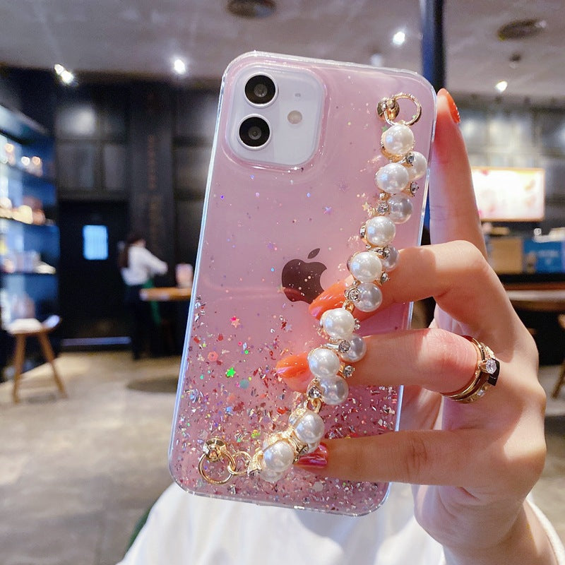 Epoxy Glitter Mobile Phone Bead Bracelet
