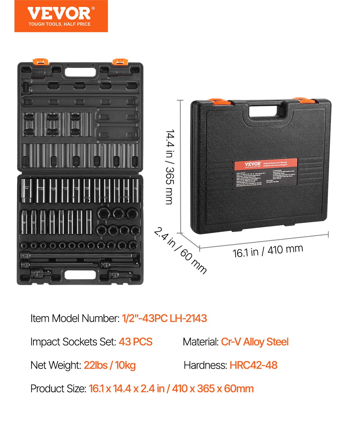 Impact Socket Set  , Standard Socket Assortment